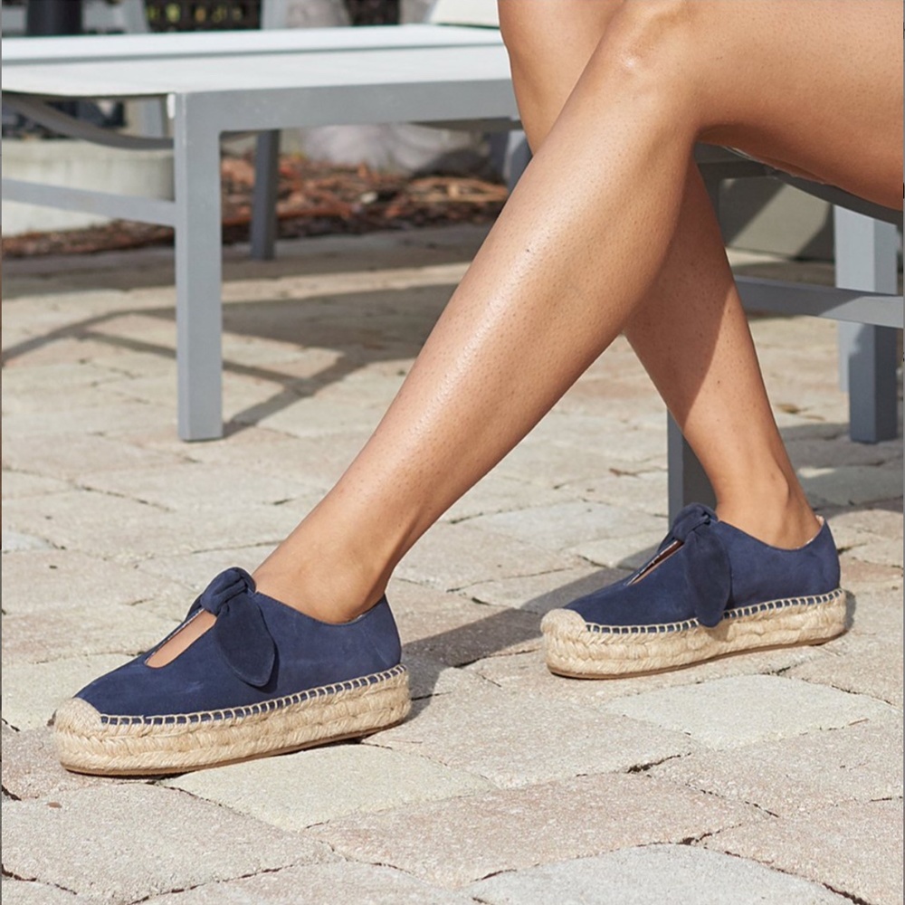 COPY - Navy Bernardo Viola Slip on Espadrilles